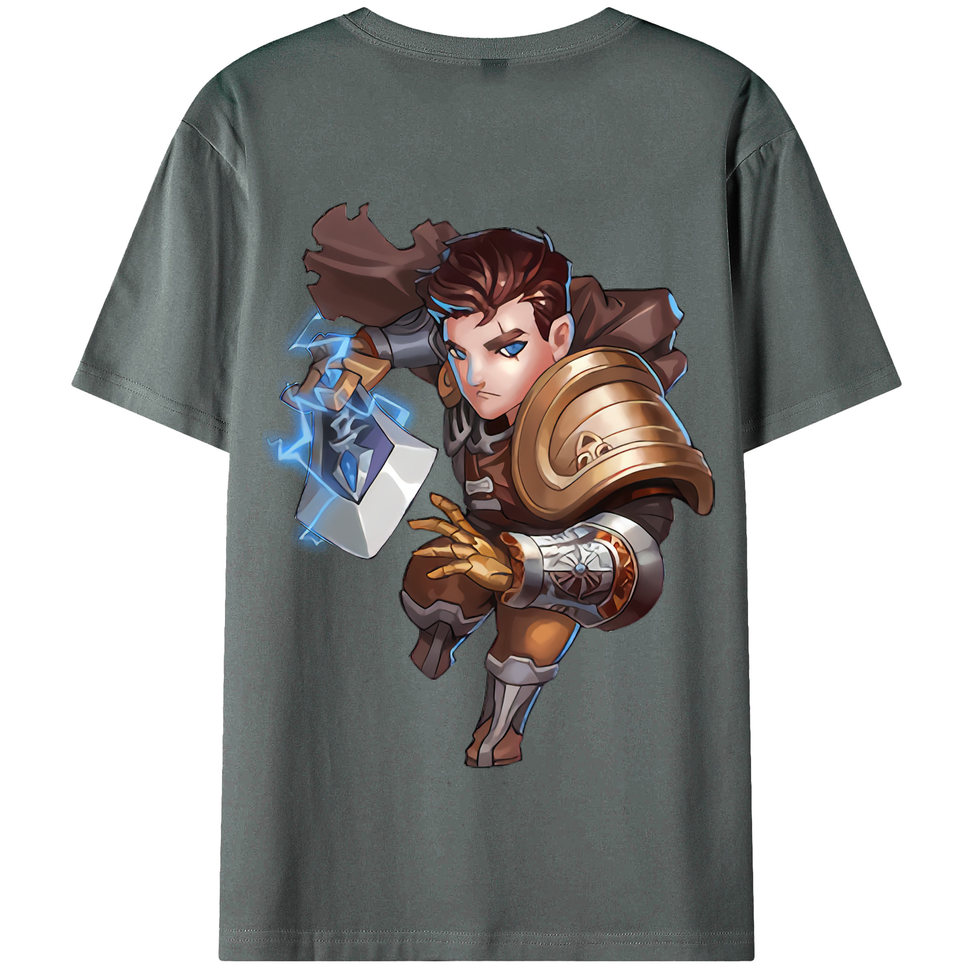 リーグ・オブ・レジェンド League of Legends LOL 綿100％半袖Tシャツ（背面プリント）